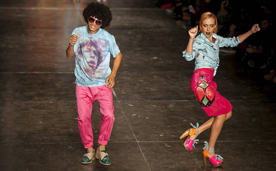 Desfile da grife Cavalera no primeiro dia da São Paulo Fashion Week primavera-verão 2013/2014, na Bienal do Ibirapuera Veja especial