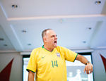 Oscar dá palestra em um hotel de Guarulhos, em São Paulo