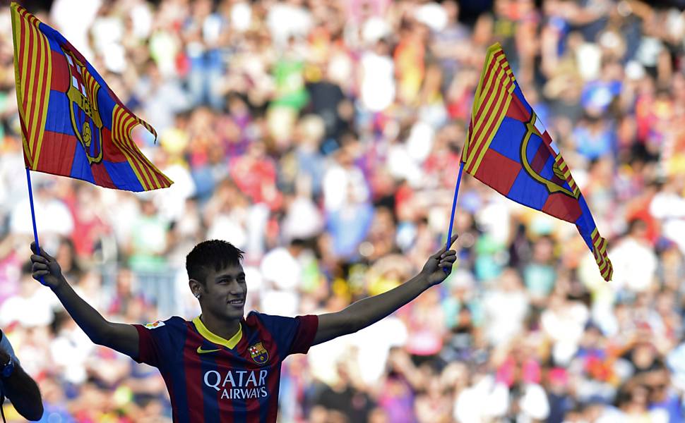 Apresentao de Neymar no Barcelona
