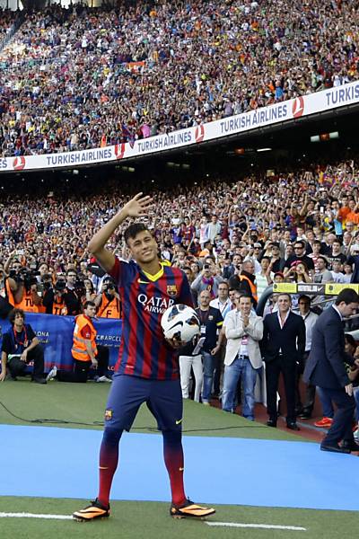 Apresentação de Neymar no Barcelona