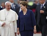 Em discurso de recepo ao papa, Dilma afirma que 'ainda h muito a ser feito'