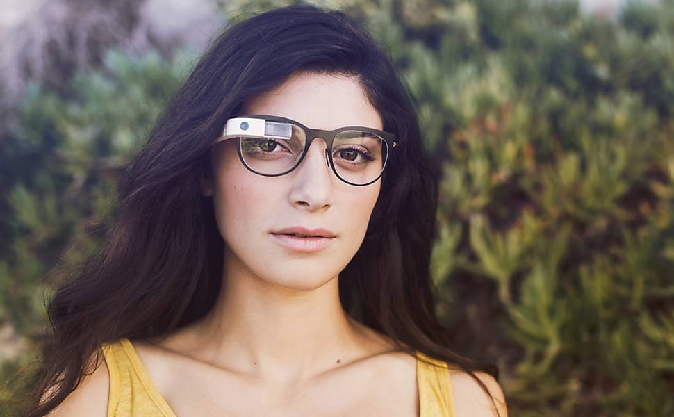 Armações de óculos de grau com Google Glass