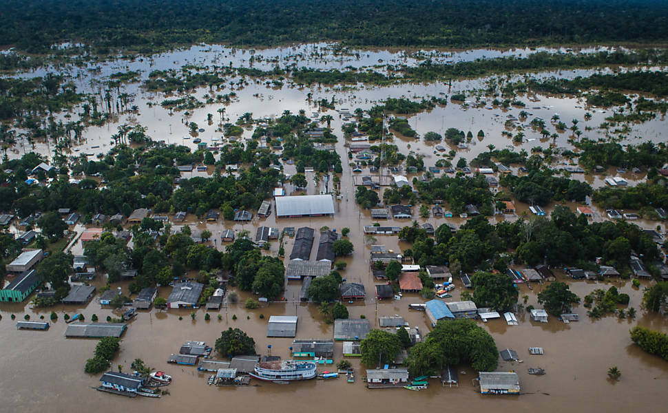 Cheia do rio Madeira em Porto Velho (RO) 11/03/2019 Cotidiano Fotografia Folha de S.Paulo