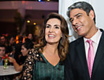 O casal em festa da Globo em 2013
