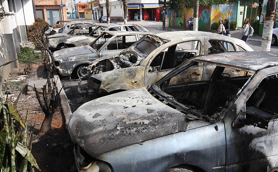 Carros Incendiados Em Frente A Delegacia Cotidiano