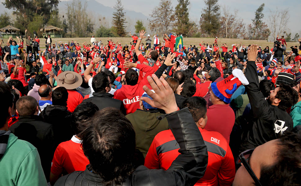Caravana de chilenos para a Copa