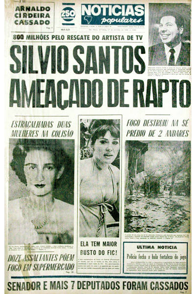 Silvio Santos no "Notcias Populares"
