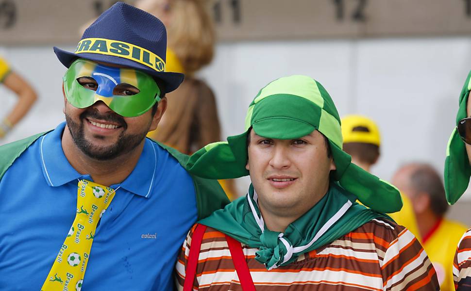 Torcida da partida entre Brasil e Mxico