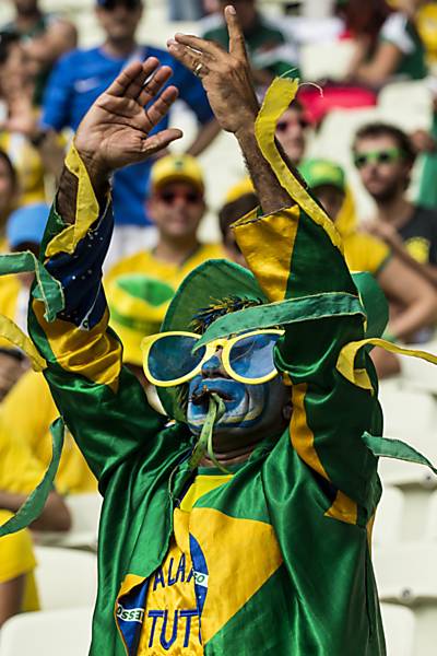 Torcida da partida entre Brasil e Mxico