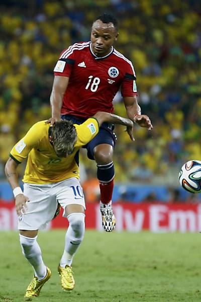 O lance da lesão de Neymar