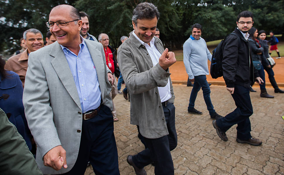 Acio e Alckmin em campanha