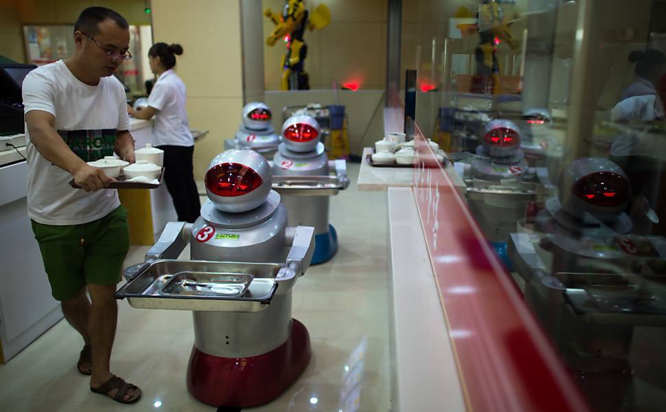Restaurante futurista na China
