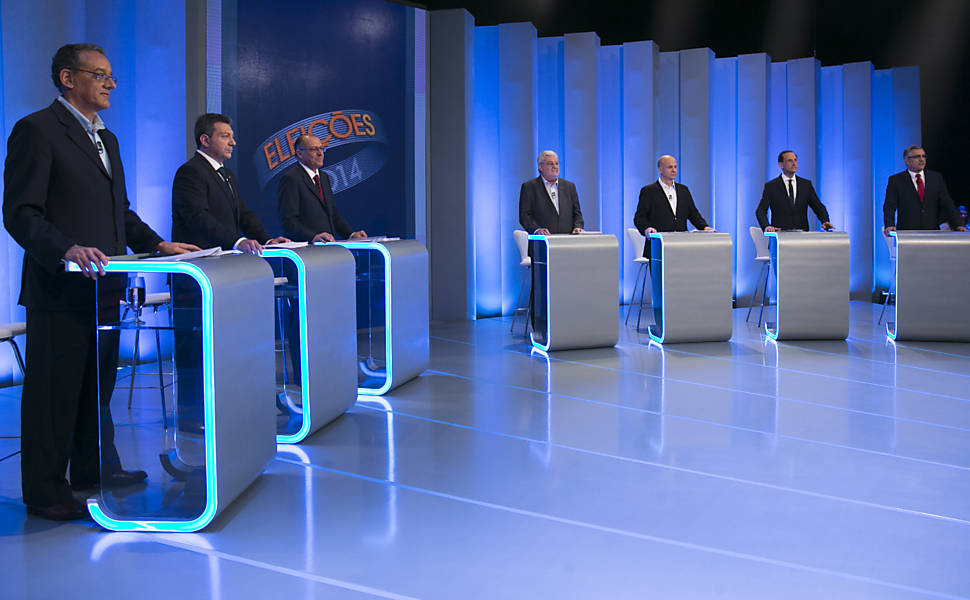 Debate de candidatos ao governo de SP