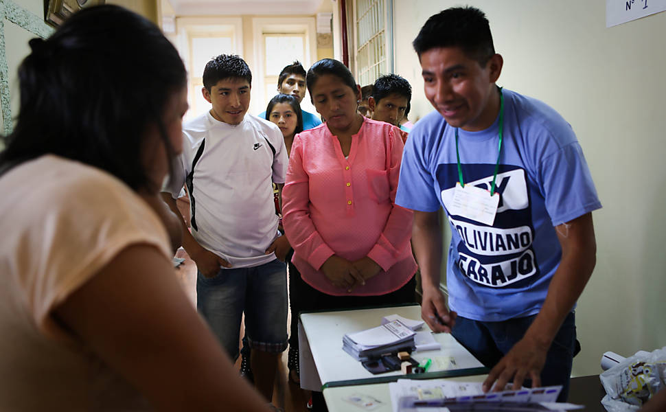 Bolivianos votan en So Paulo