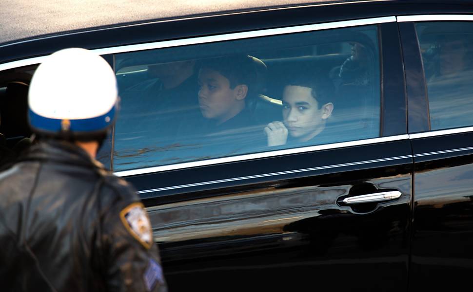 Funeral do policial Rafael Ramos em NY