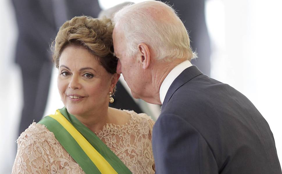 Joe Biden na posse de Dilma