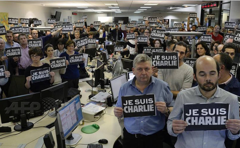 Cartunistas homenageiam vtimas do "Charlie Hebdo"