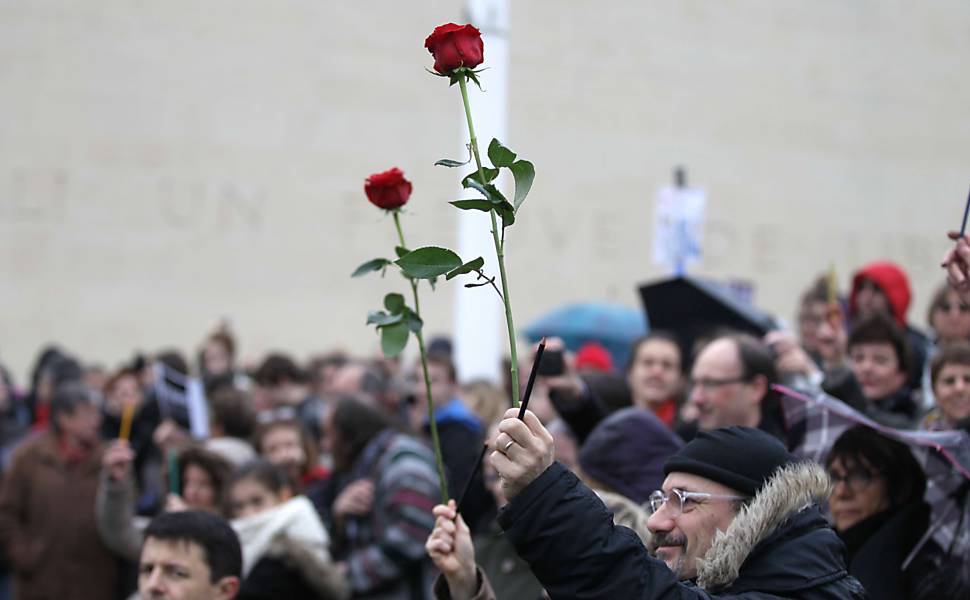 Homenagens às vítimas do "Charlie Hebdo"
