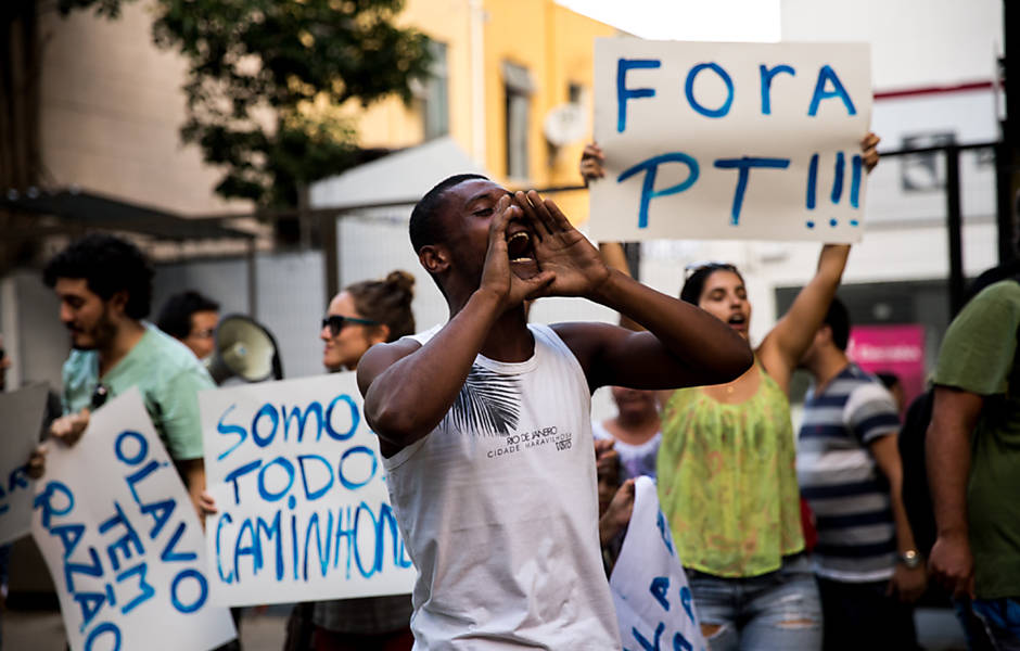 Protesto contra Dilma no RJ
