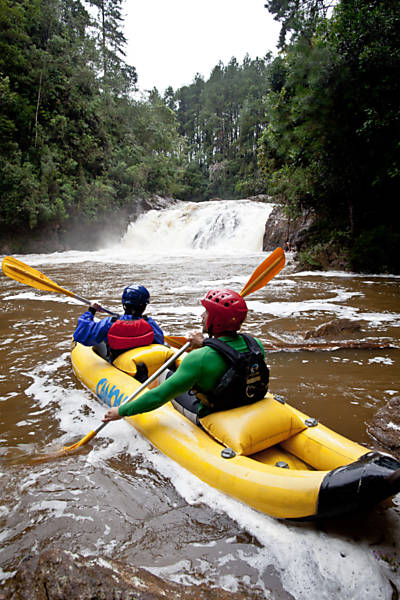 Esportes radicais no rio Capivari