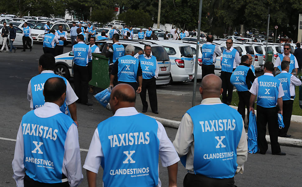 Manifestação de Taxistas no Pacaembu