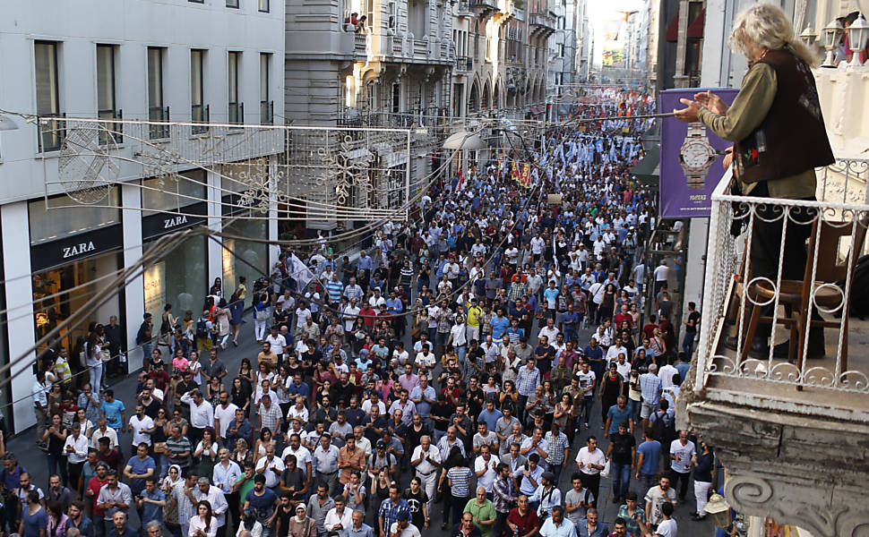 Protesto em Istambul 