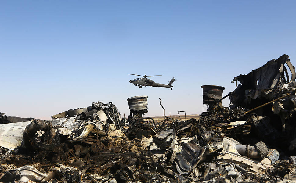 Avião russo cai na península do Sinai