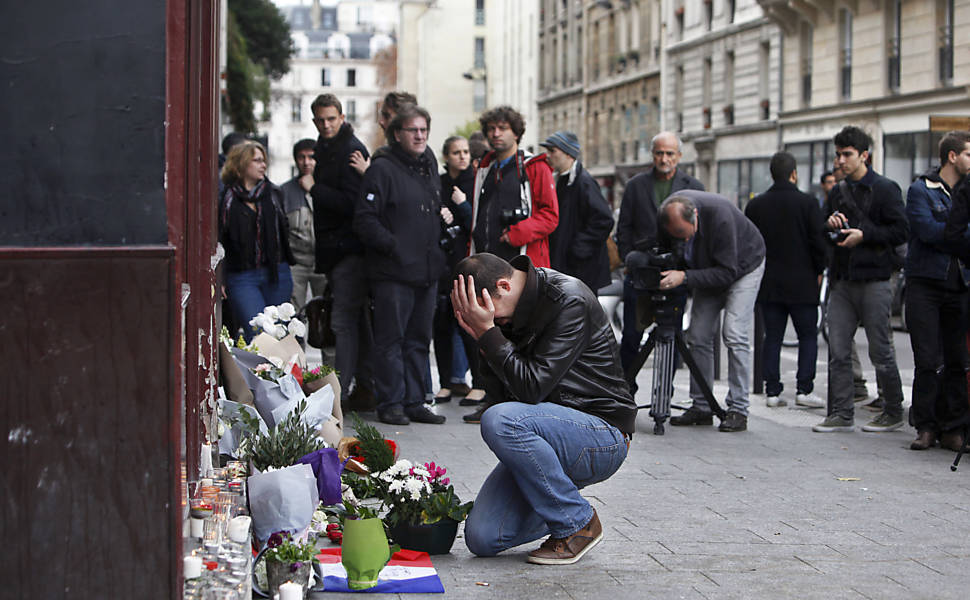 Dia seguinte aos atentados em Paris
