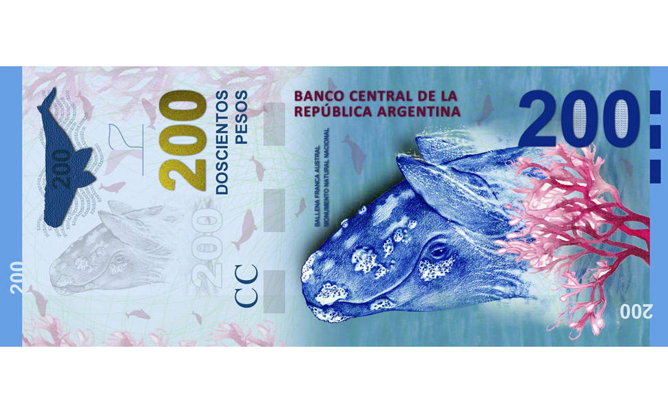 Novas notas do peso argentino