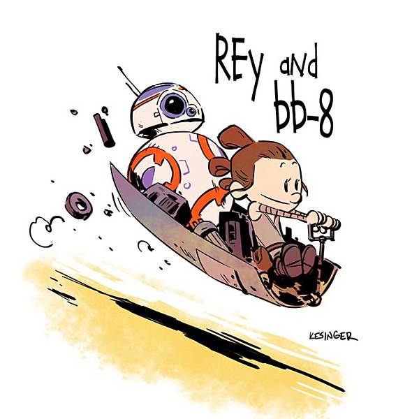 Star Wars ao estilo de Calvin e Haroldo