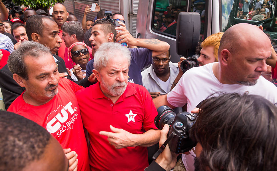 Manifestao em apoio a Lula em So Bernardo do Campo