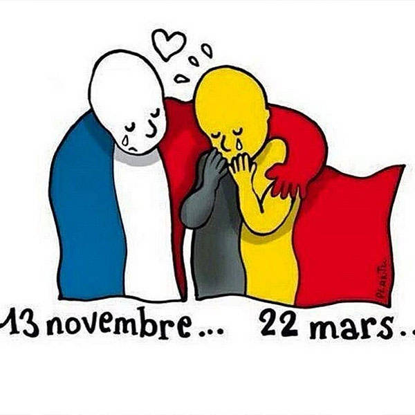 Redes sociais prestam homenagens s vtimas dos atentados em Bruxelas