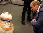 Príncipe William com o droide BB-8