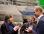 Príncipe William em encontro com o ator Mark Hamill, o Luke Skywalker