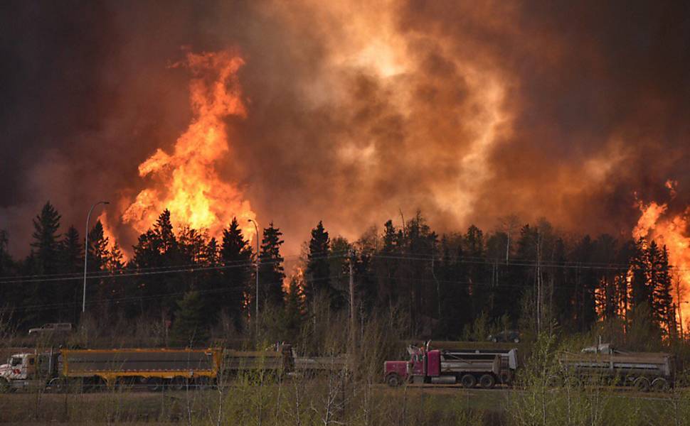 Incndio florestal no Canad