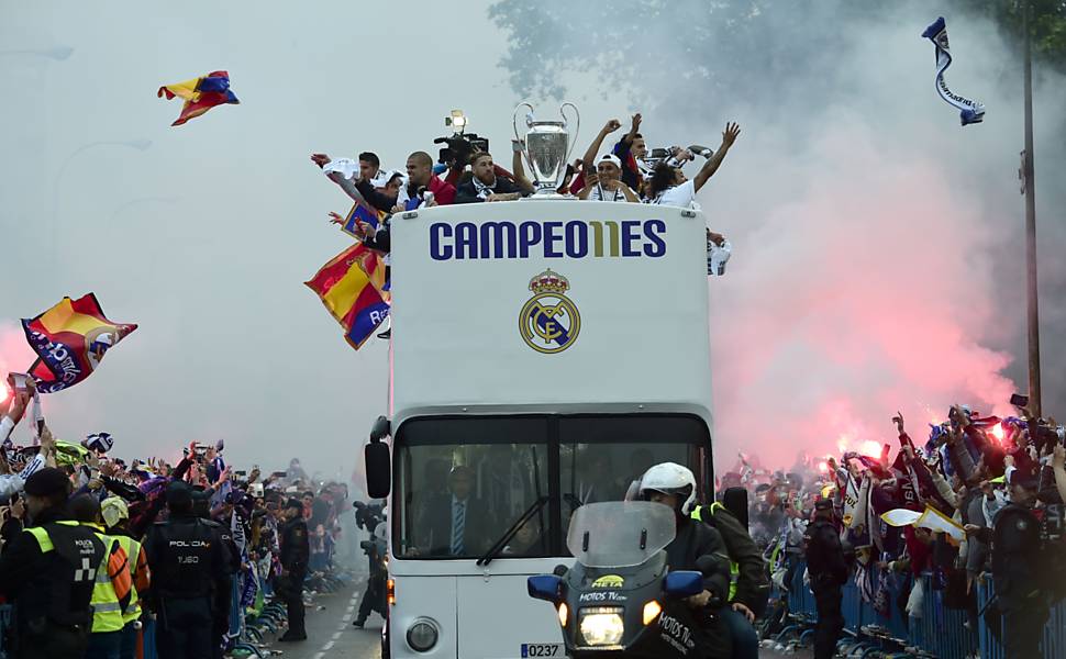 Festa do Real Madrid na Espanha 
