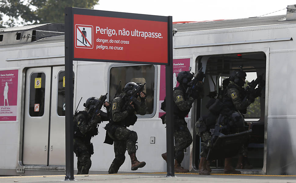 Simulação de atentado terrorista no Rio