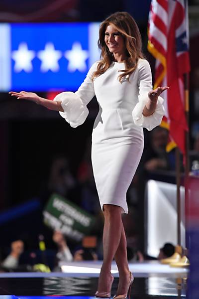 Mulher de Donald Trump, Melania atrai ateno na conveno republicana