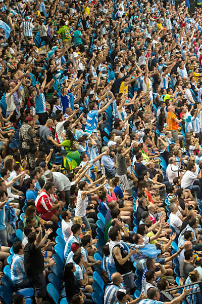 Torcedores argentinos na Rio-2016