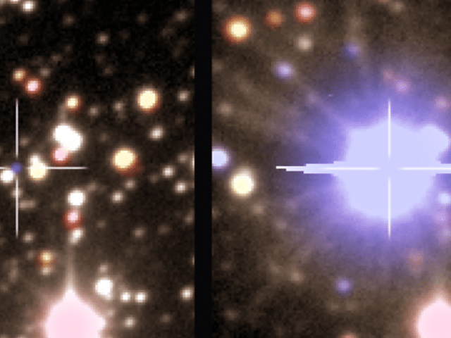 Astrnomos captam imagem rara de antes e depois de exploso de estrela