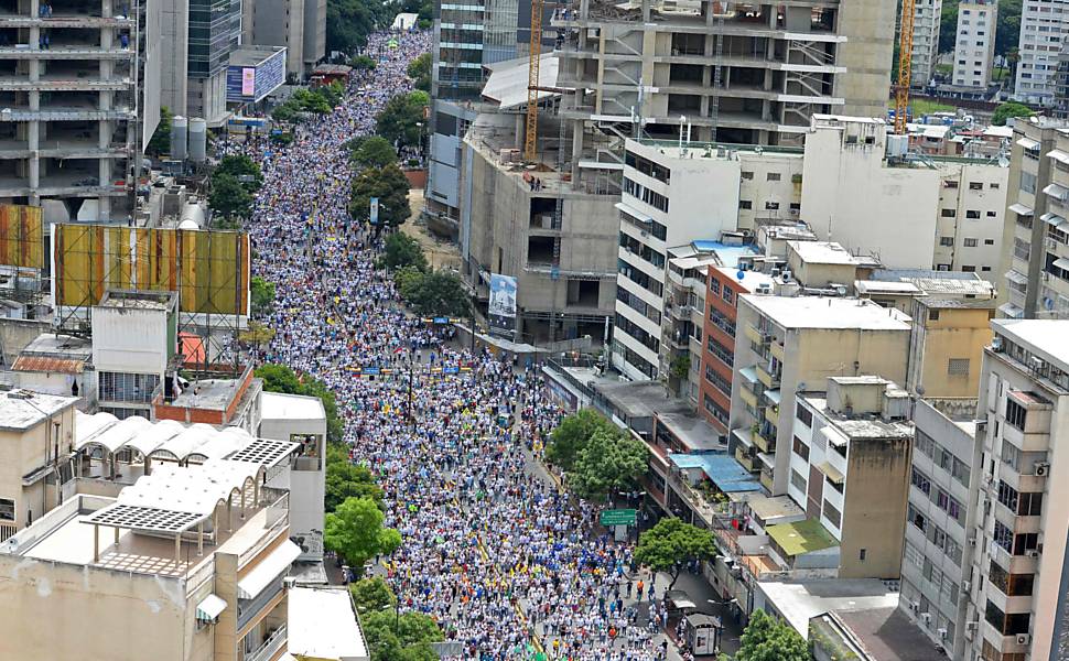 Protestos da oposio na Venezuela