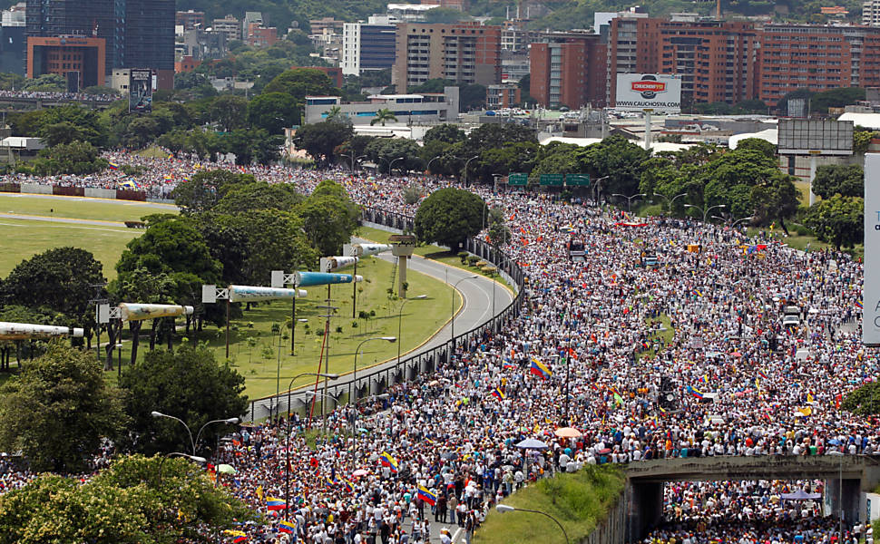 Protesto na Venezuela contra Maduro