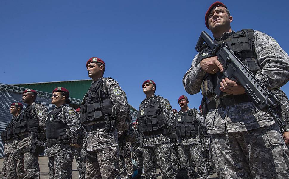 Força Nacional desembarca em Boa Vista