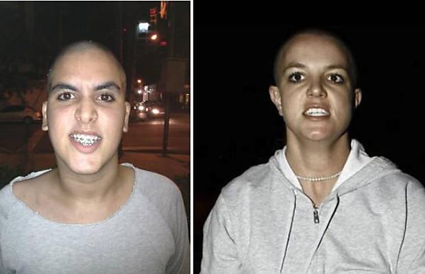 Jovem recria fotos polêmicas de Britney Spears
