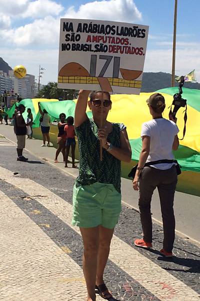 Protesto em defesa da Lava Jato no Rio