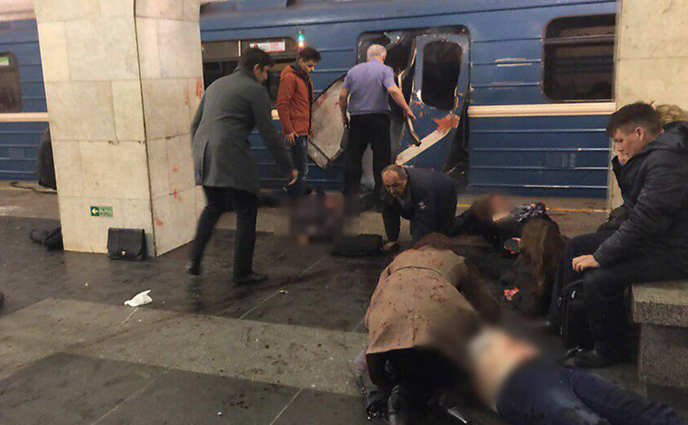 Exploso em metr de So Petersburgo