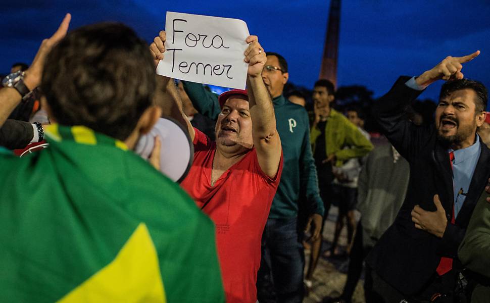 Manifestações contra Temer no Brasil