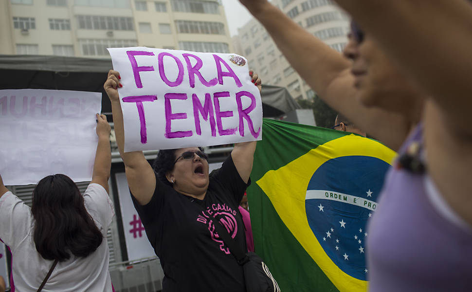 Protesto 'Diretas J' no Rio