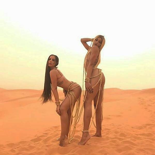 Anitta e Pabllo Vitttar gravam clipe em deserto do Saara 