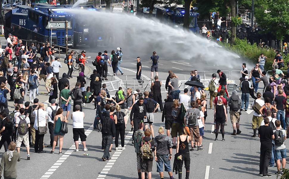 Protestos em Hamburgo contra o G20